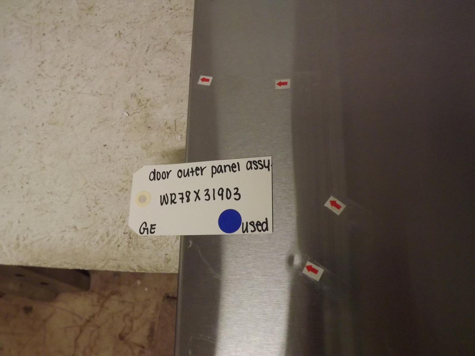 GE Refrigerator WR78X31903 Door Outer Panel Assembly Used GE Refrigerator WR78X31903 Door Outer Panel Assembly Used